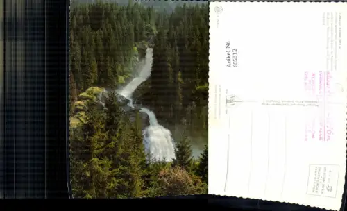 605812,Krimml Wasserfälle Blick v. Wasserfallweg auf Unteren Wasserfall