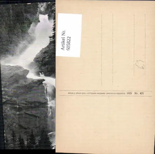 605822,Krimml Unterer Krimmler Wasserfall m. Regenkanzel