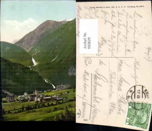 605829,Krimml m. d. Wasserfällen Wasserfall pub Würthle Sohn 245b