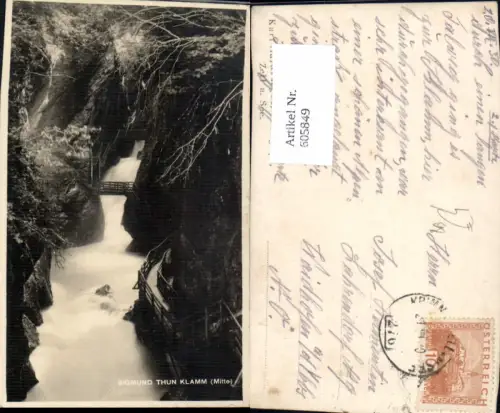 605849,Foto Ak Kaprun Sigmund-Thun Klamm Mitte Bahnpost Zug 276 Krimml Zell a. See