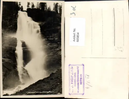 605854,Foto Ak Krimml Oberer Krimmler Wasserfall
