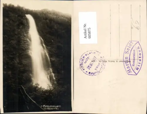 605875,Foto Ak Taxenbach Lend Kitzlochklamm Gr. Wasserfall
