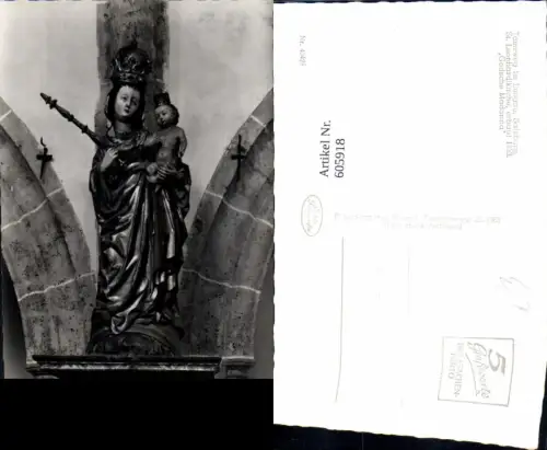 605918,Foto Ak Tamsweg i. Lungau St Leonhardikirche Gotische Madonna Detailansicht