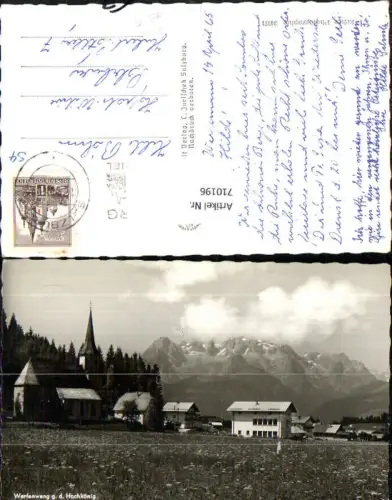 710196 Foto AK Werfenweng g. d. Hochkönig b. Werfen Ansicht m. Kirche