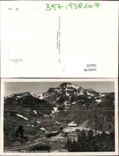 710222 Foto AK Seekarhaus a. Radstädter Tauern Obertauern