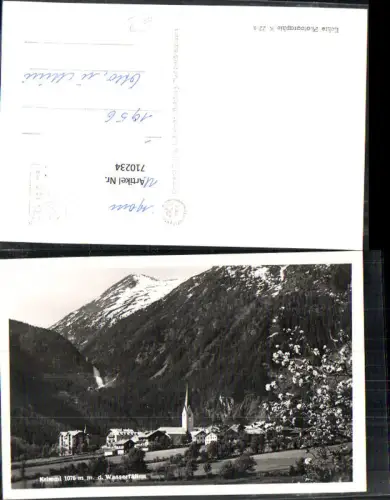 710234 Foto AK Krimml m. d. Wasserfällen Kirche
