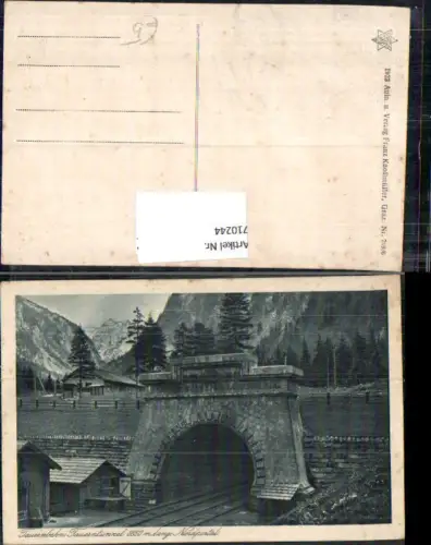 710244 Tauernbahn Tauerntunnel Nordportal b. Böckstein