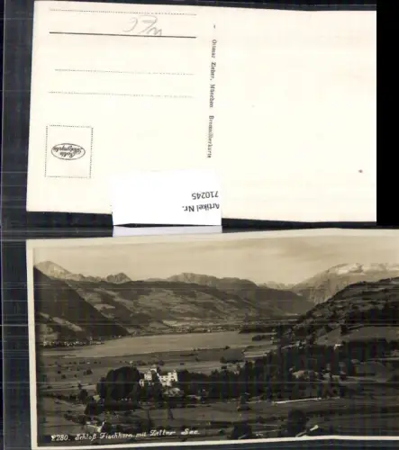 710245 Foto AK Schloss Fischhorn mit Zeller See Bruck a. d. Glocknerstraße