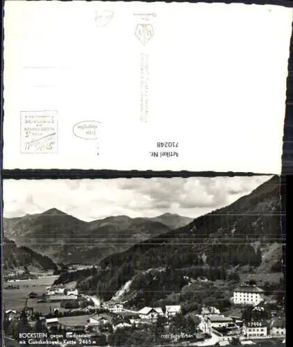 710248 Foto AK Böckstein geg. Badgastein Bad Gastein mit Gamskarkogel Kette