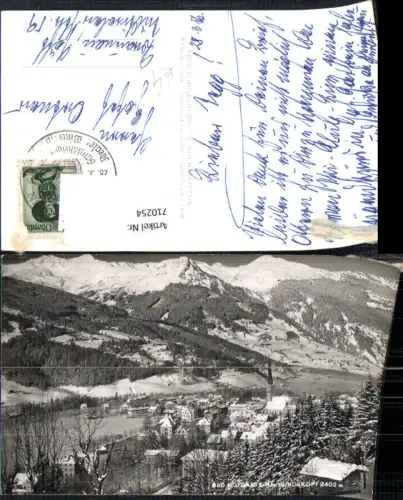 710254 Foto AK Bad Hofgastein m. Hundskopf im Winter