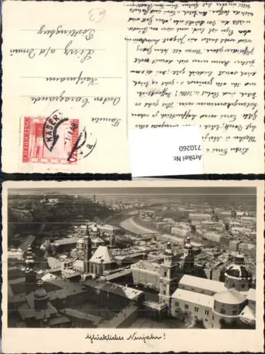 710260 Salzburg Ansicht Dom im Winter Neujahr