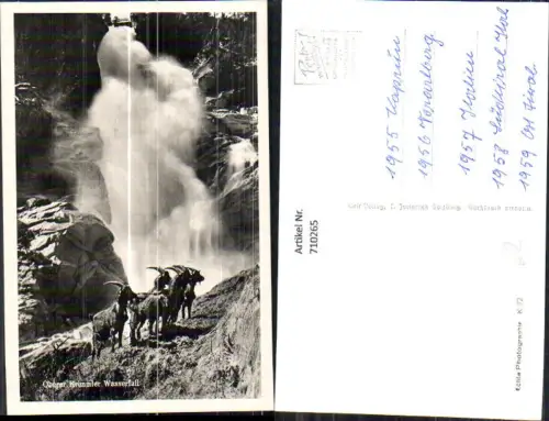 710265 Foto AK Krimml Oberer Wasserfall