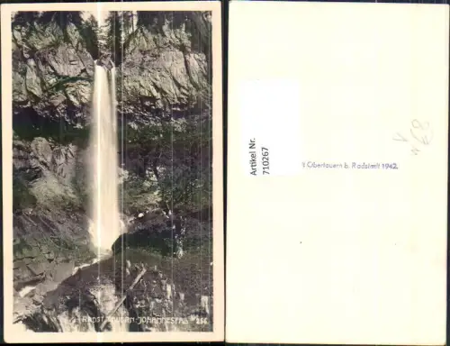 710267 Foto AK Radstädter Tauern Johannesfall Untertauern Obertauern Wasserfall pub H. Helff 255