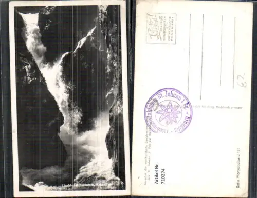 710274 Foto AK Liechtensteinklamm St Johann im Pongau Kesselfall Wasserfall