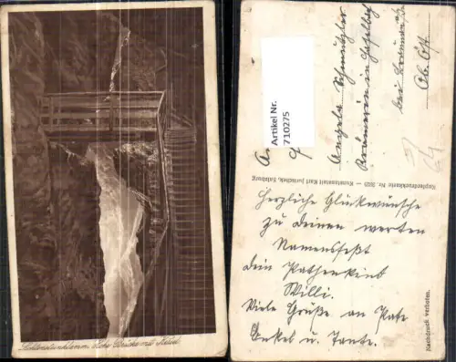 710275 Liechtensteinklamm Hohe Brücke mit Kessel St Johann im Pongau