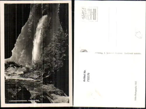 710279 Foto AK St Johann im Pongau Liechtensteinklamm Schleierfall