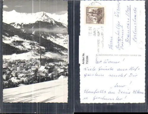 710284 Foto AK Bad Hofgastein m. Gugginger im Winter
