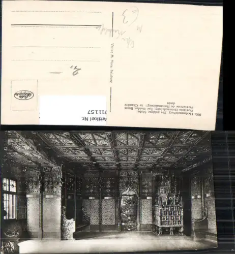 711157 Foto AK Salzburg Festung Hohensalzburg Goldene Stube Kachelofen Ofen Interieur
