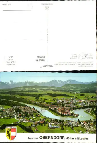 712736 Fliegeraufnahme Oberndorf mit Laufen pub Alpine Luftbild FÖ 59295