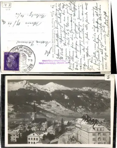 62033,Hofgastein Schöne Ansicht im Winter Gebäude 1941