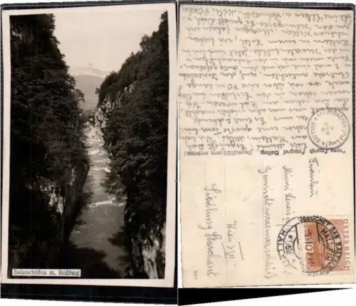 62032,Salzachöfen m Roßfeld bei Golling 1930