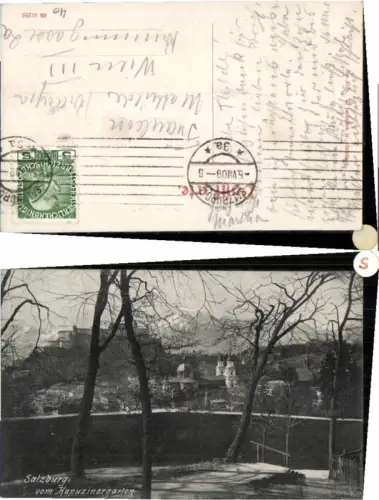 62037,Salzburg Kapuzinergarten um 1909 Jurischek pub