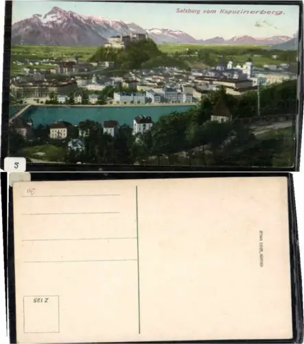 62040,Salzburg vom Kapuzinerberg pub Zieher Z125