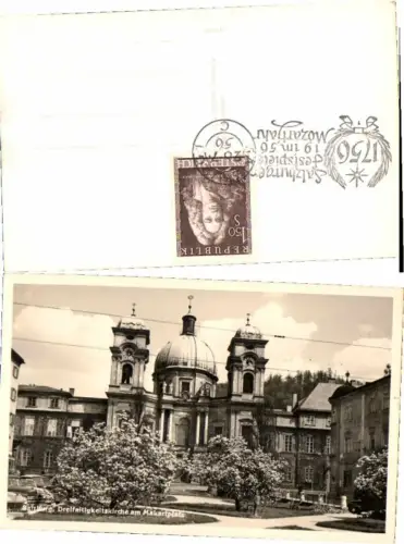 62053,Salzburg Dreifaltigkeitskirche Makartplatz SO Stempel