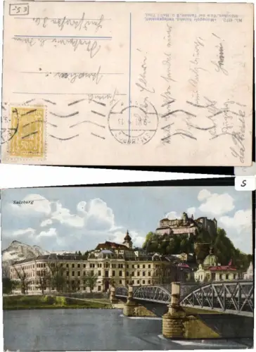 62073,Salzburg Rare Partie Staatsbrücke Hohensalzburg Monopol 4170