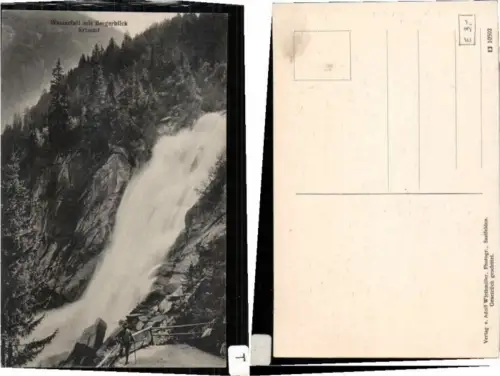 62095,Wasserfall bei Krimml 1905