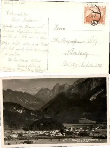 66435,Golling m. Tennengebirge Dachstein 1925