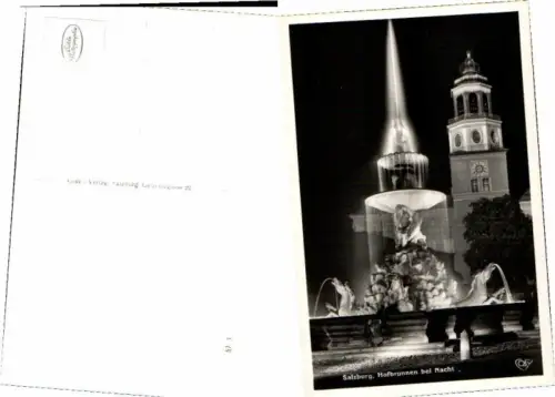 67833,Salzburg Hofbrunnen bei Nacht