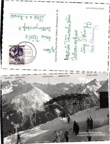 67844,Bergstation Stubnerkogel Badgastein Skifahrer