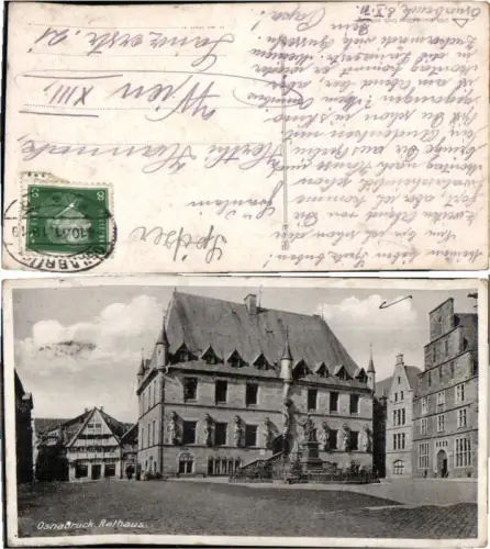69299,Osnabrück Rathaus Marktplatz 1930