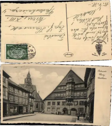 69301,Osterode Harz Rathaus 1938 pub Stengel Co 59743