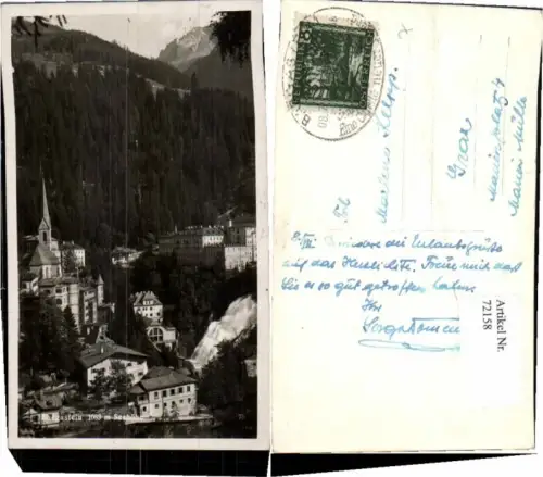 72158,Badgastein Partie zu den Hotels 1930