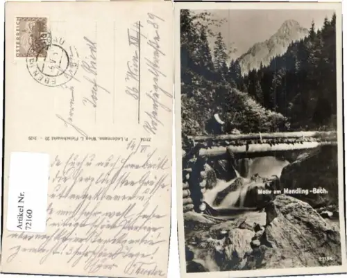72160,Motiv am Mandling Bach Eben Pongau Ledermann 27154