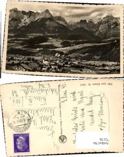 72170,Bischofshofen g. Tennengebirge 1940