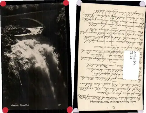 72193,Fotokarte Badgastein Kesselfall