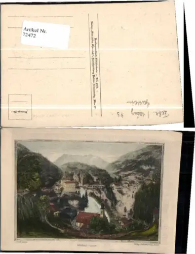 72472,Wildbad Badgastein n. Stich 1800 R. Alt sign.