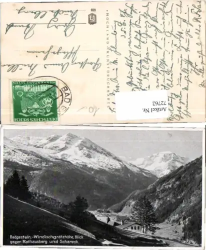 72762,Badgastein Windischgrätzhöhe Rathausberg Hochland 669