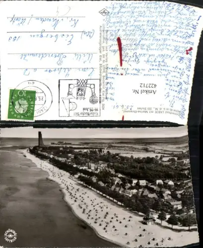 422712,Ostseebad Laboe Teilansicht Strand m. Marine-Ehrenmal
