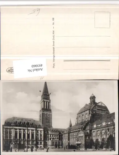 493060,Kiel Rathaus u. Stadttheater Turm