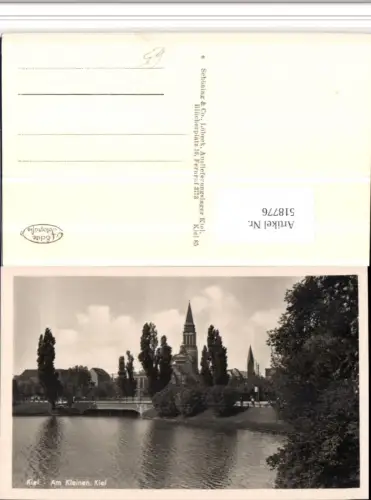 518776,Kiel Am Kleinen Kiel Kirche Brücke