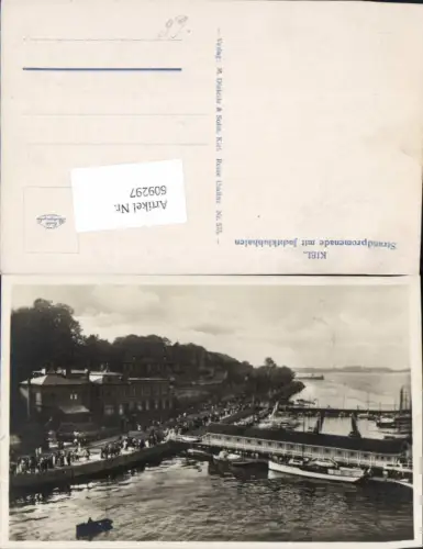609297,Kiel Strandpromenade Jachtklubhafen Hafen