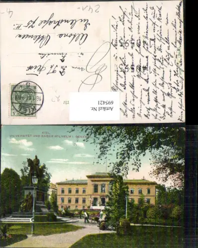 695421 Kiel Universität Kaiser Wilhelm Denkmal