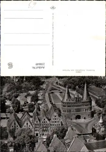 238649,Lübeck Holstentor Salzspeicher v. Petriturm
