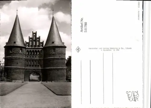 511780,Lübeck Holstentor Tor