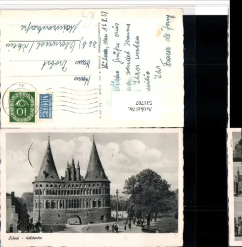 511787,Lübeck Holsentor Tor