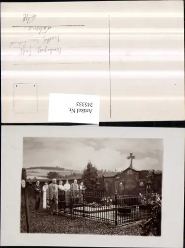 245333,Foto AK Labenz Friedhof Familiengruft Gruft Familie Schmid